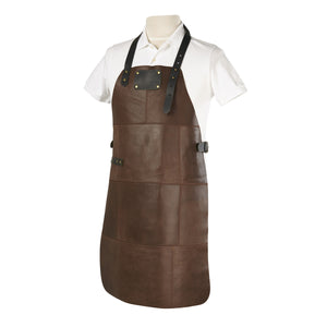 Grill Master Leather Work Apron - Brown