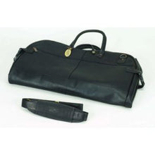 Tri Fold Leather Suit Bag
