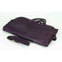 Tri Fold Leather Suit Bag