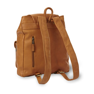 Leather Drawstring Backpack