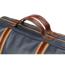 Racer Leather Round Duffel - Sonoma Navy